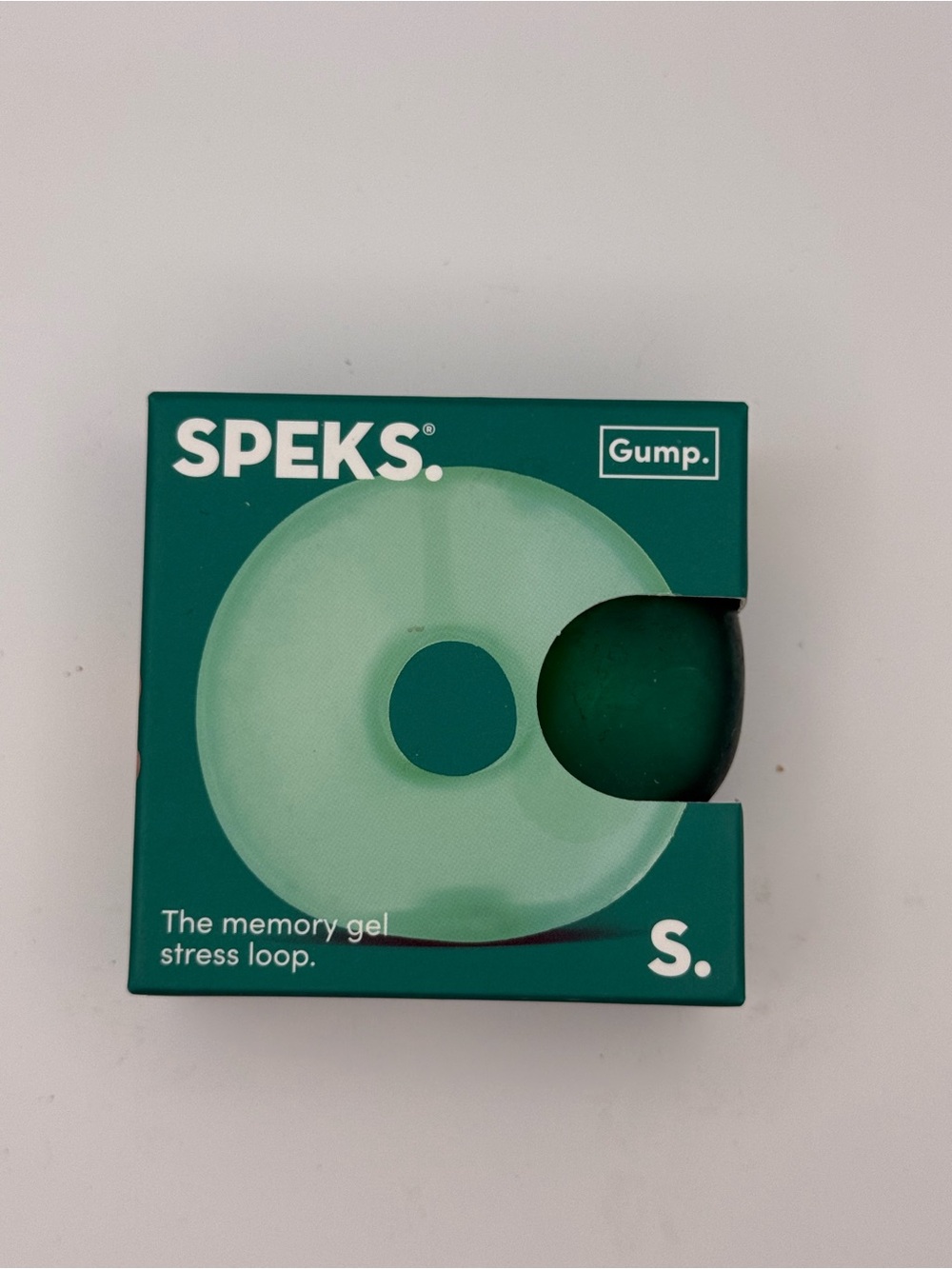 NWT Speks Gump Green Memory Gel Stress Loop Squishy Sensory Fidget Toy